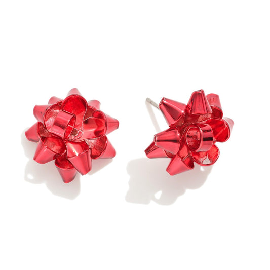 Present bow earring