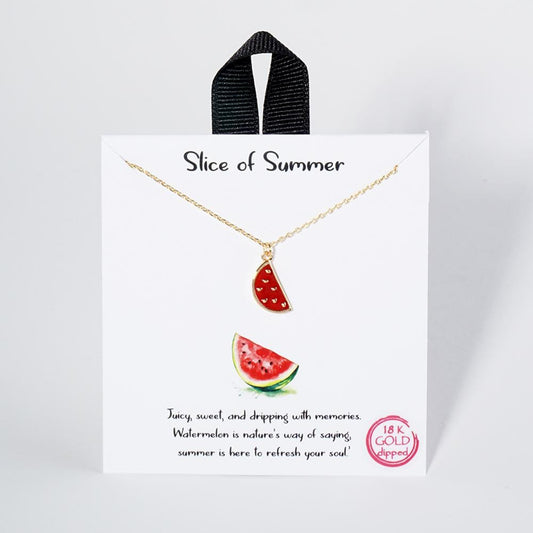 Slice of summer necklace