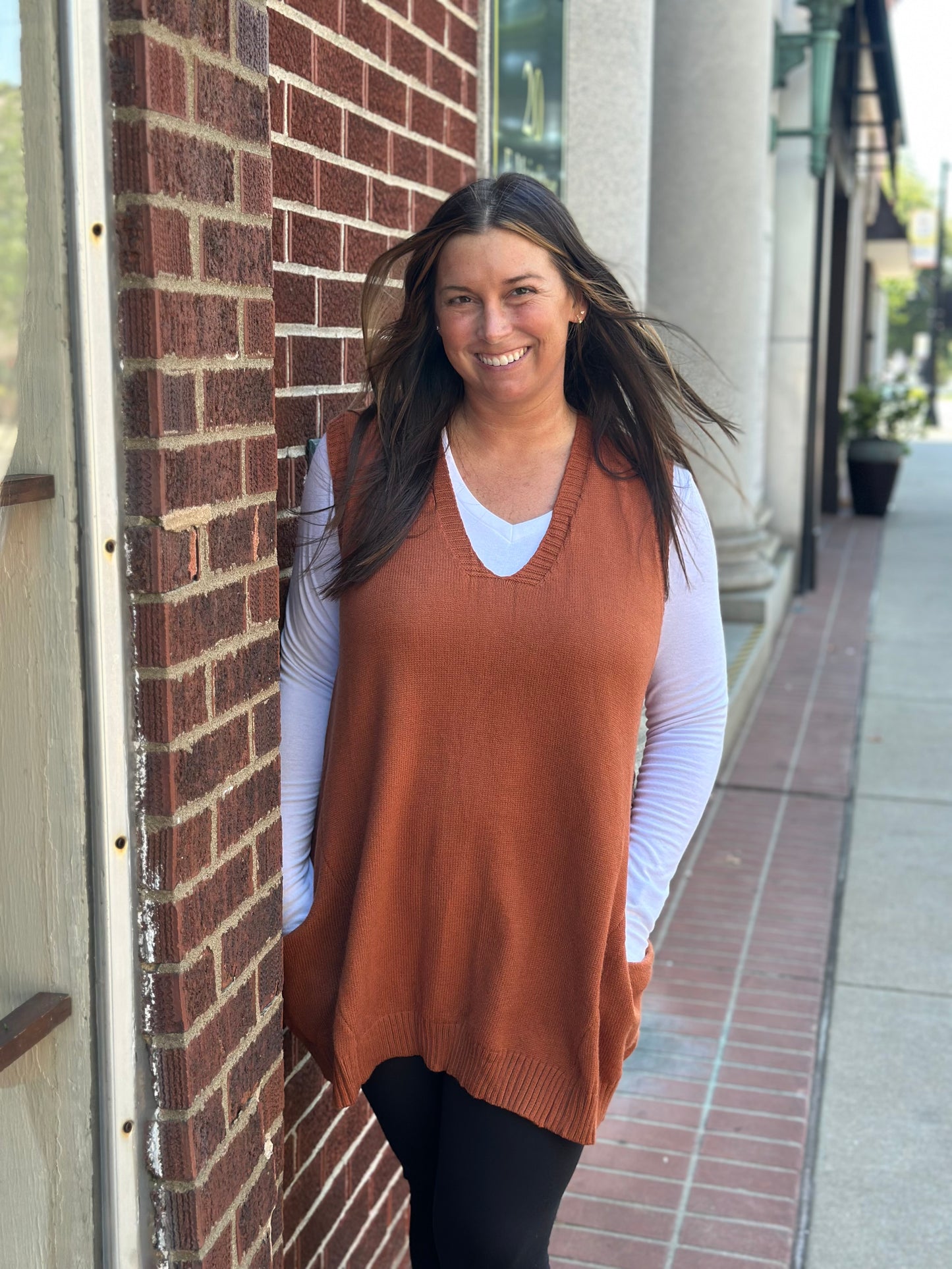 Tunic sweater vest