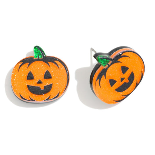 Jack o latern earrings