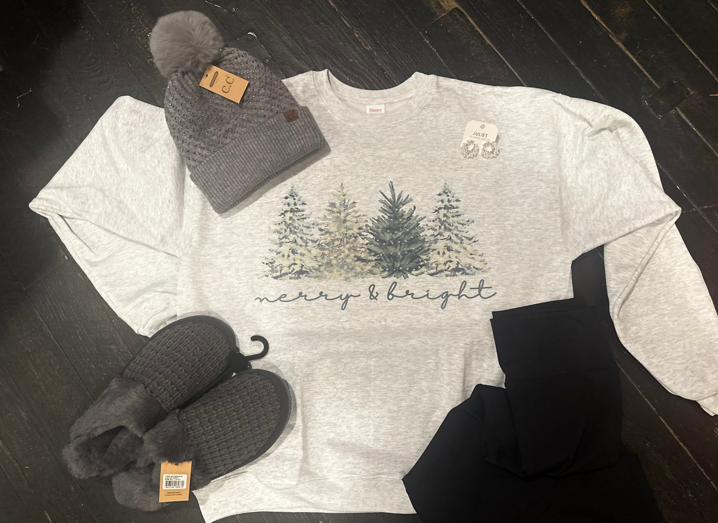 Glittery trees sweatshirt