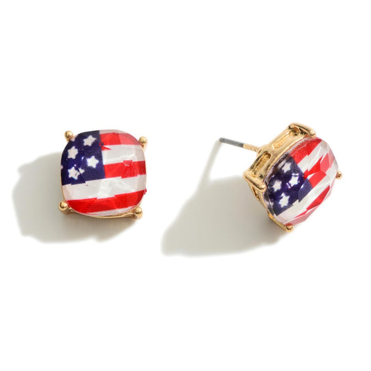 American Flag Studs