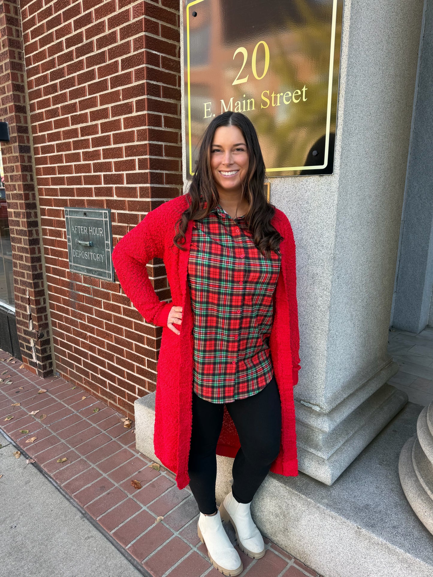 Poppy knit popcorn cardigan