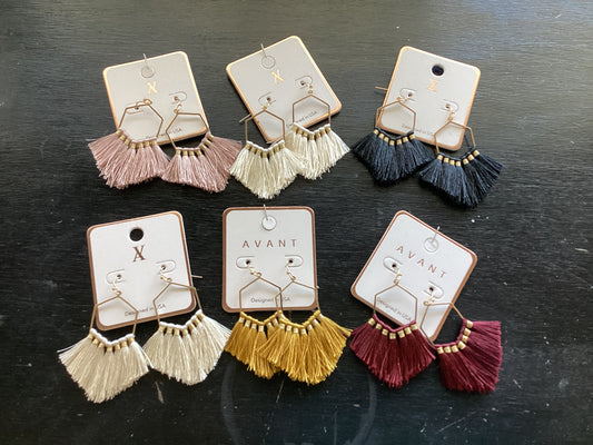 String earrings