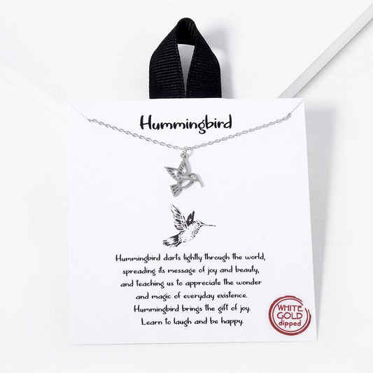 Hummingbird necklace