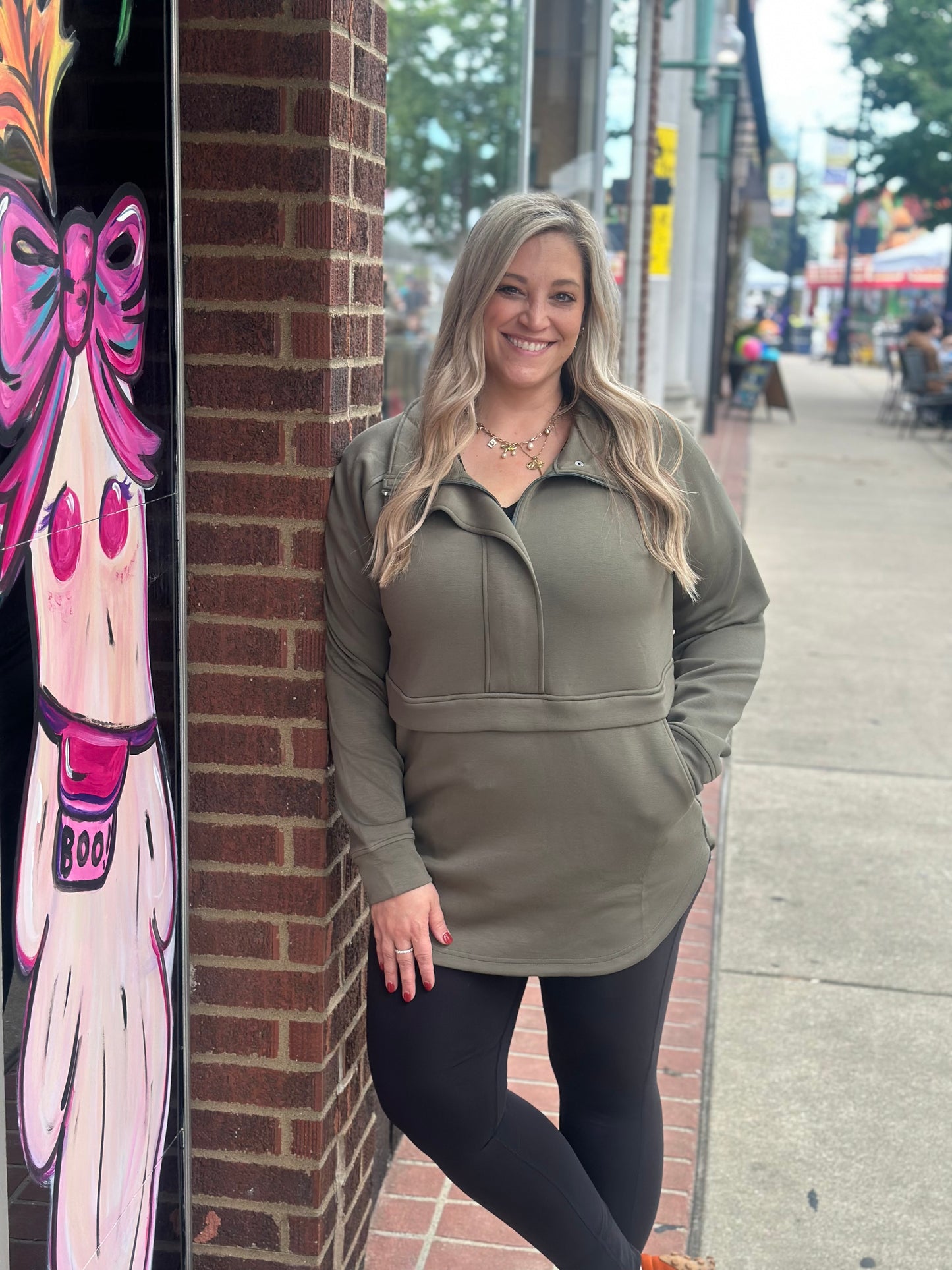 Mia Scuba Halfzip Pullover