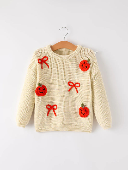 Pumpkins and bow Sweater