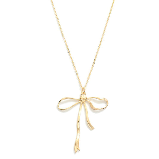 Bow necklace large