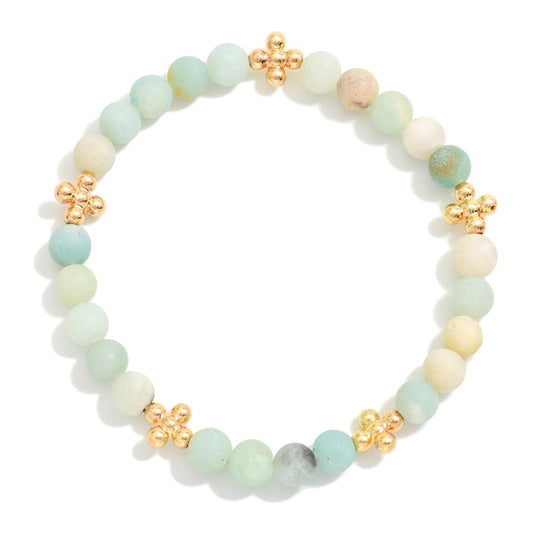Single cross bead bracelet