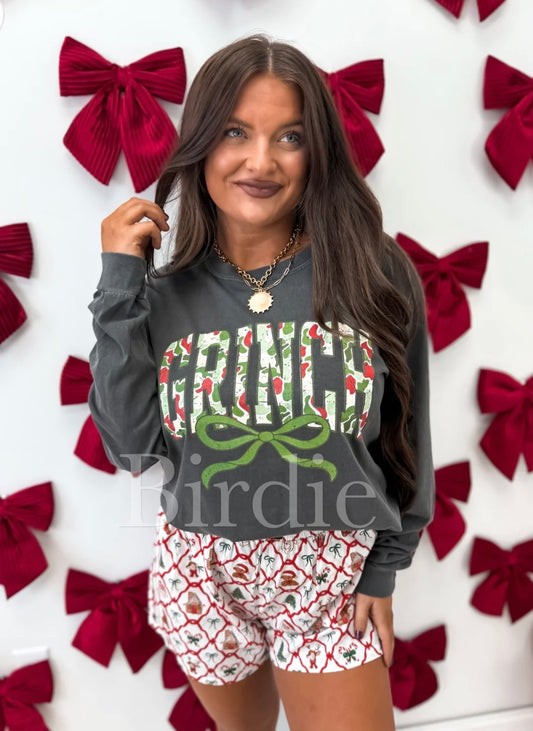 Camo Grinchy long sleeve tee