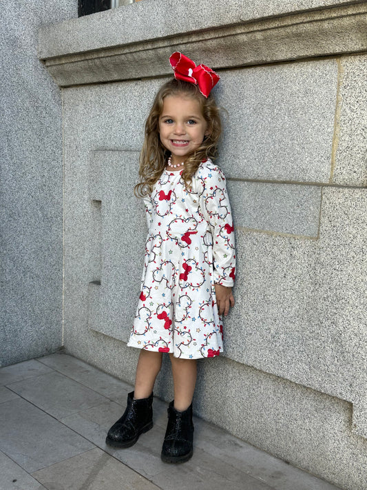Mickey Christmas Lights Dress