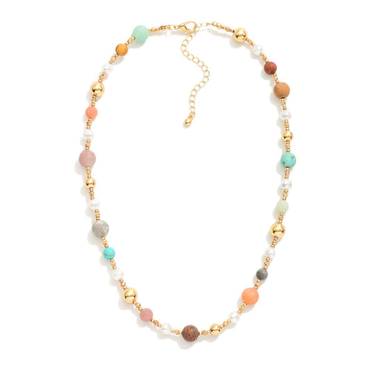 Tropical beads necklace