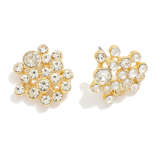 Crystal cluster earrings
