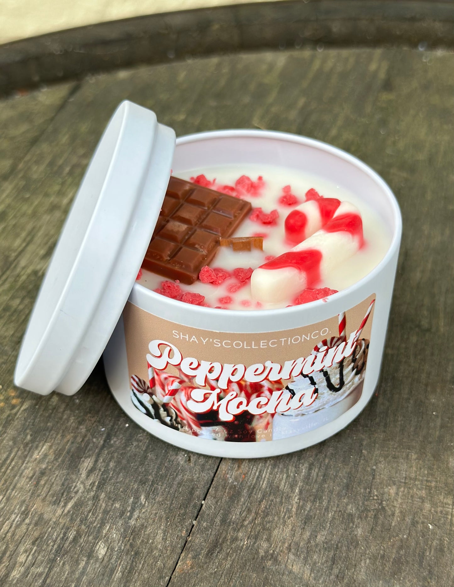 Wood Wick Tin Candles