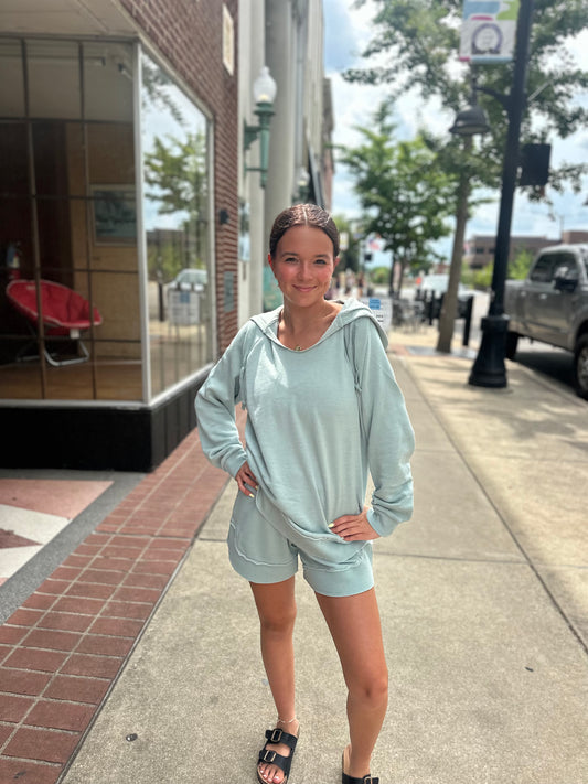 Vintage wash beach hoodie