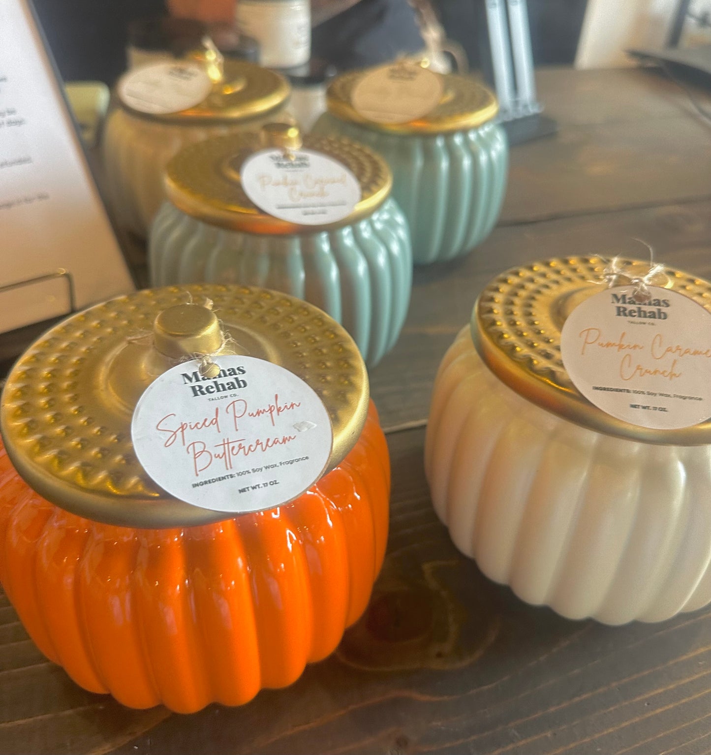 Mama's rehab pumpkin  candles