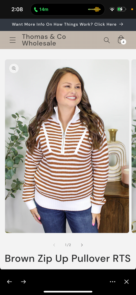 Cocoa and cream sweater