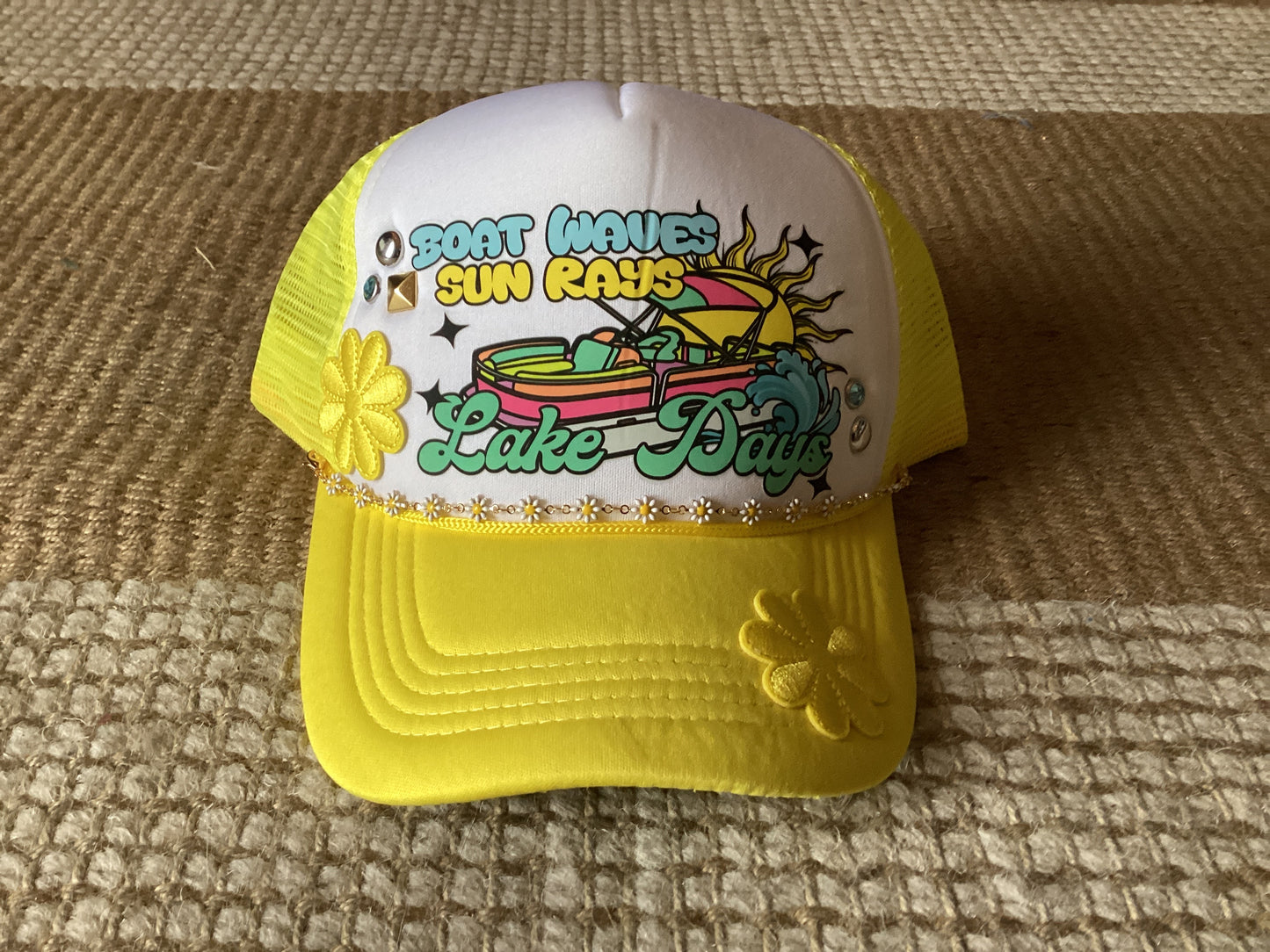 Lake days trucker hat