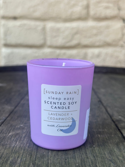 Sunday rain lavender cedarwood sleep easy candle 2.2oz