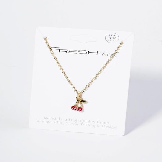 Cherries necklace