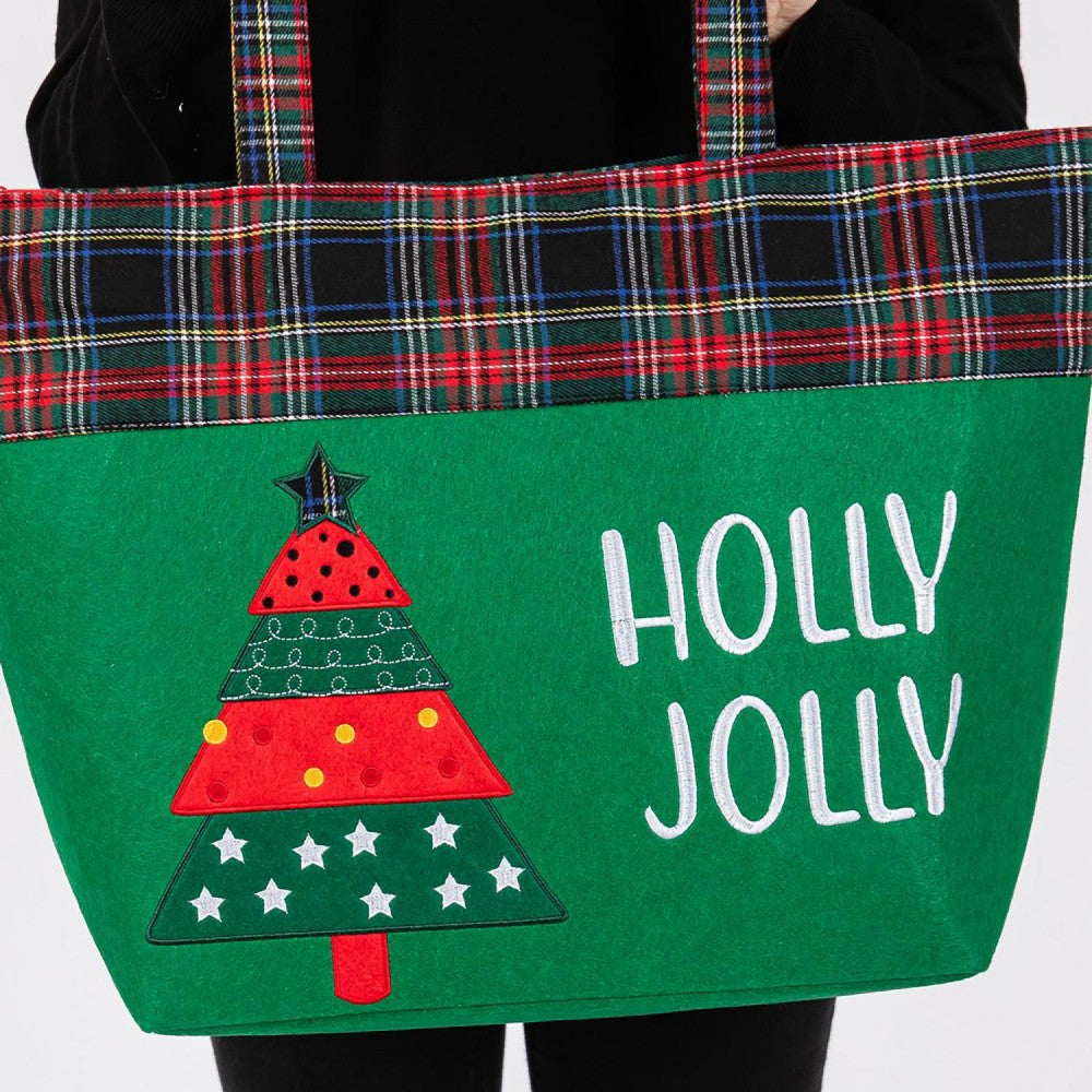 Holly jolly tote