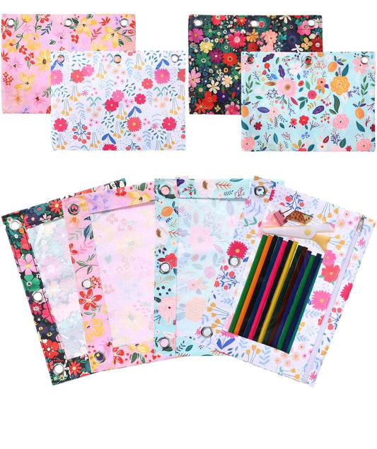 Floral Zipper pencil pouches