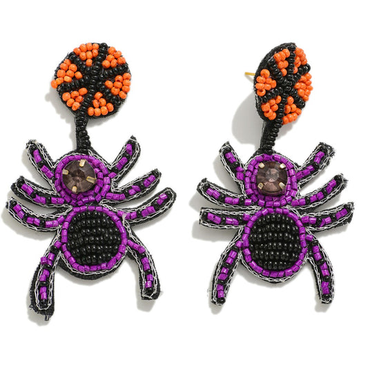 Sead spider earrings