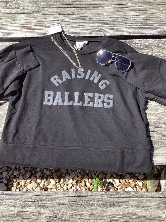 Raising Ballers Cropped Sweatshirt