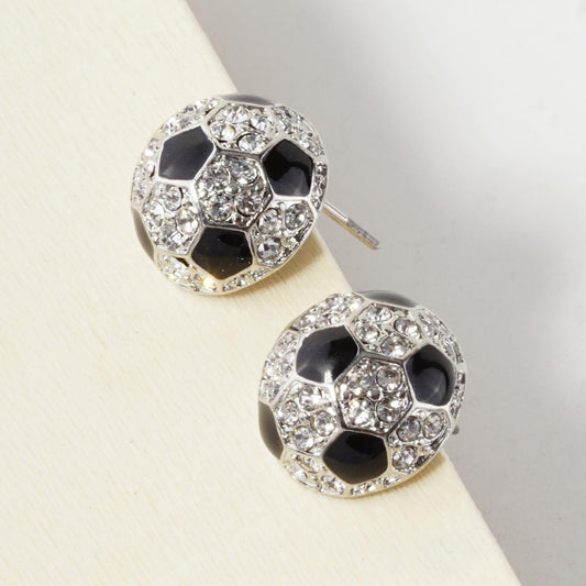 Crystal sports earrings