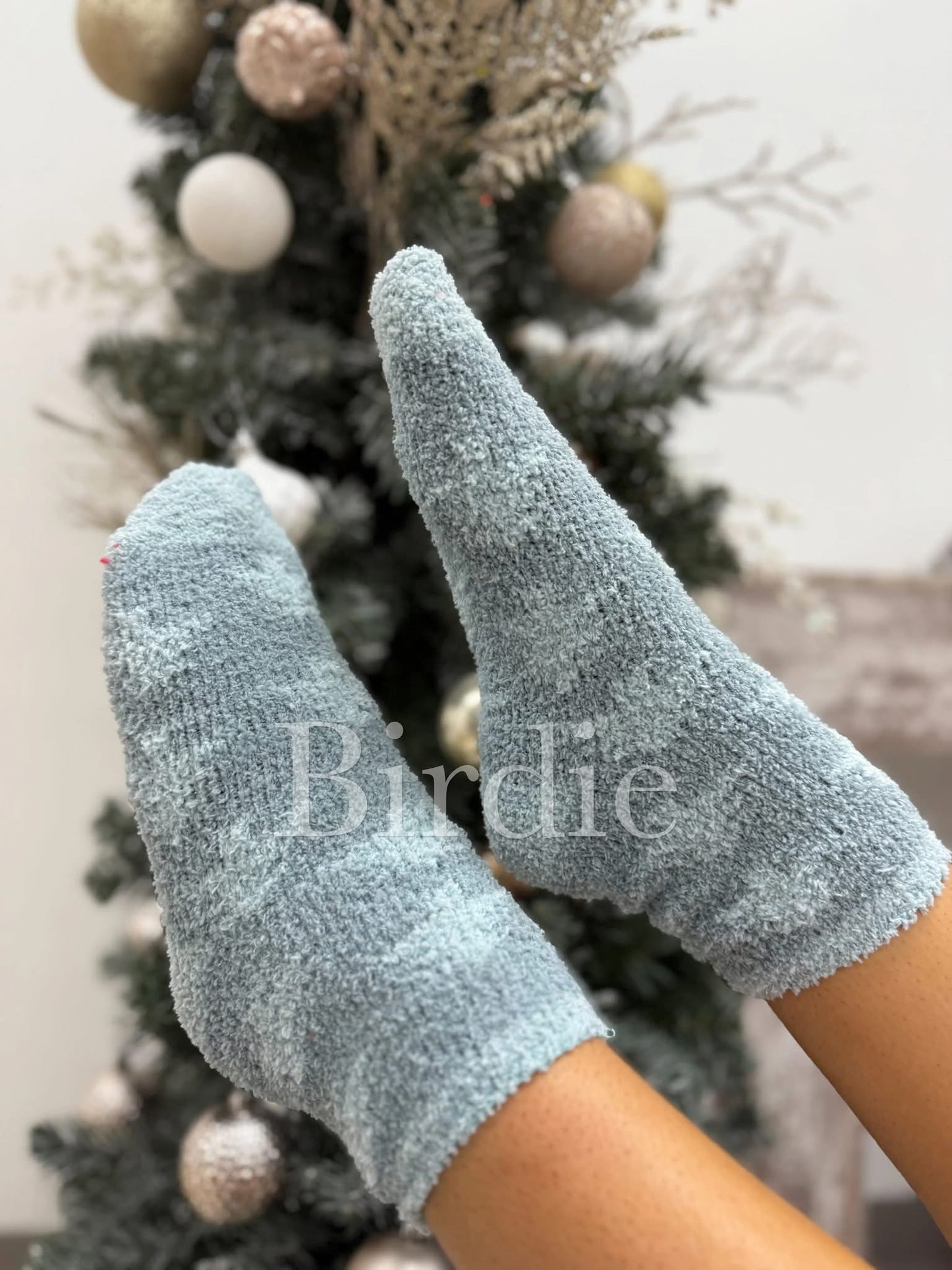 Fuzzy Christmas Socks