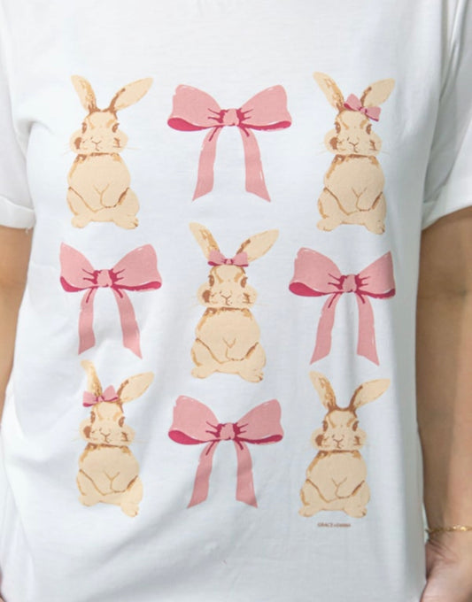 Bows and bunnies tee