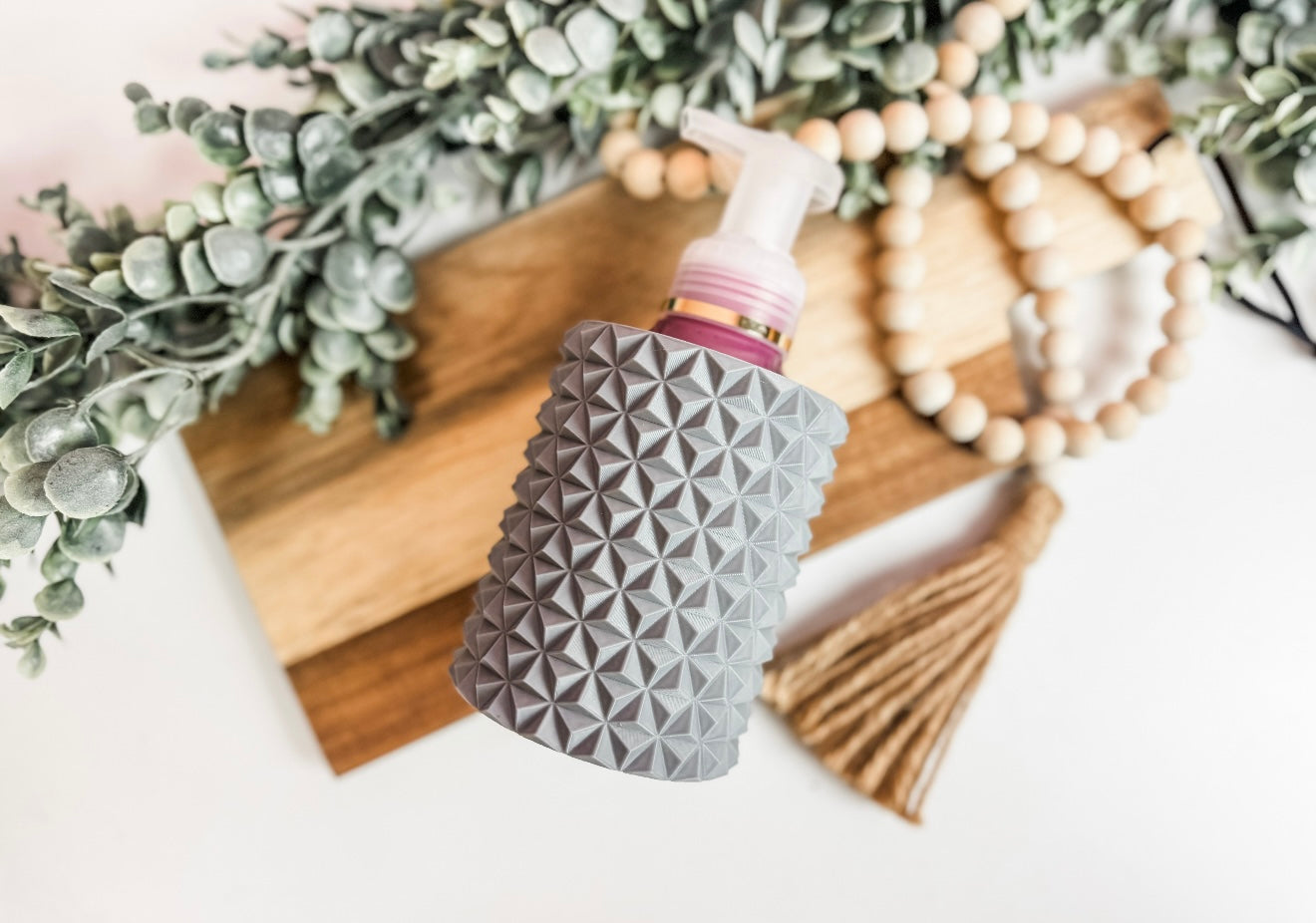 Amber soap dispenser