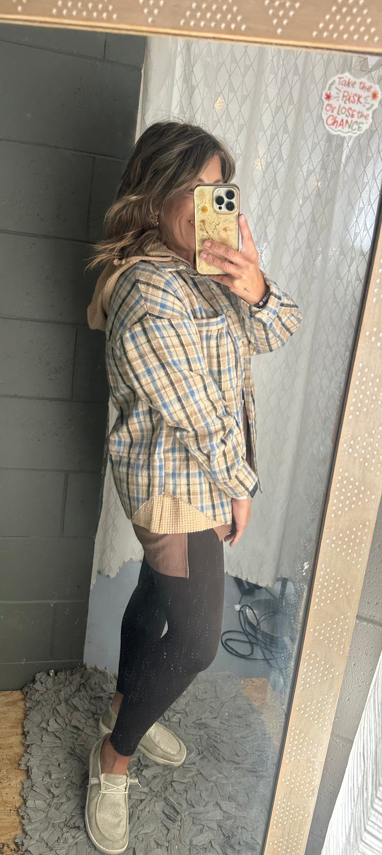 Tan Plaid Jacket