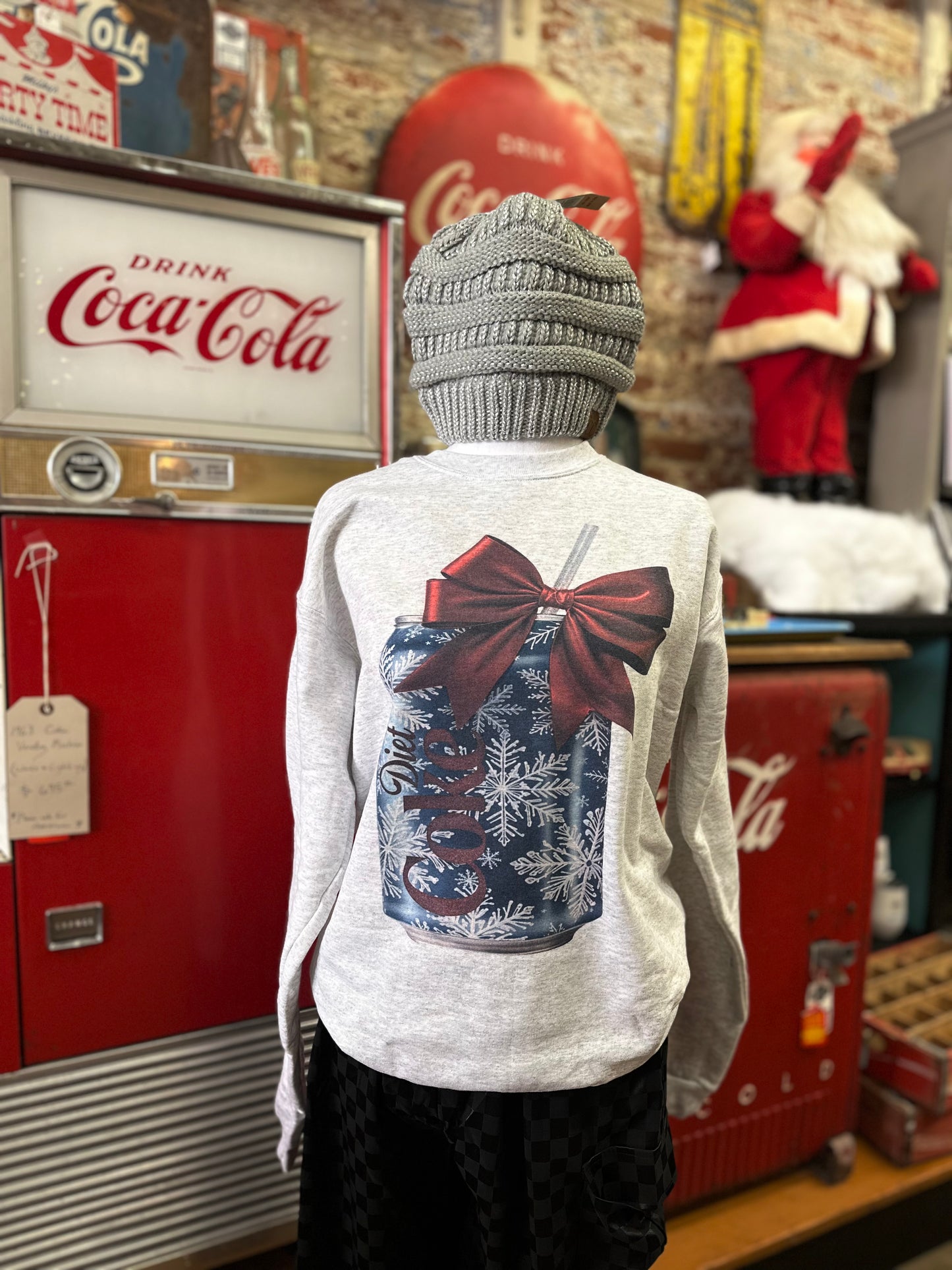 Snowy Diet Coke sweatshirt