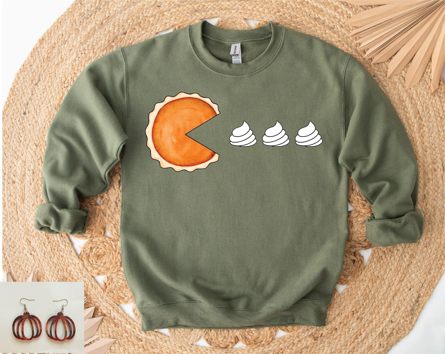 Pac man pie sweatshirt