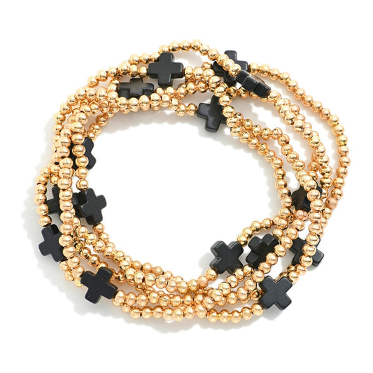 Black and gold bracelet