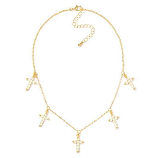 Cross charm necklace