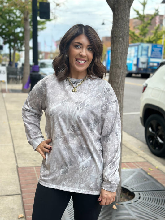 Iced out camo long sleeve