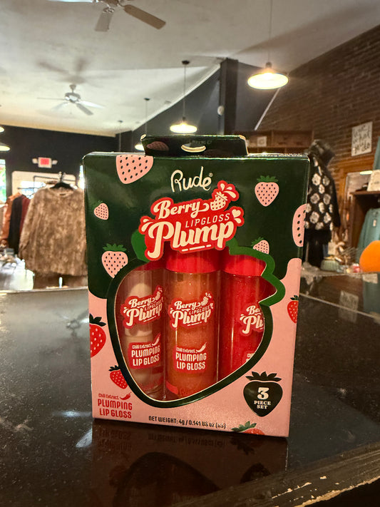 Berry lipgloss plump
