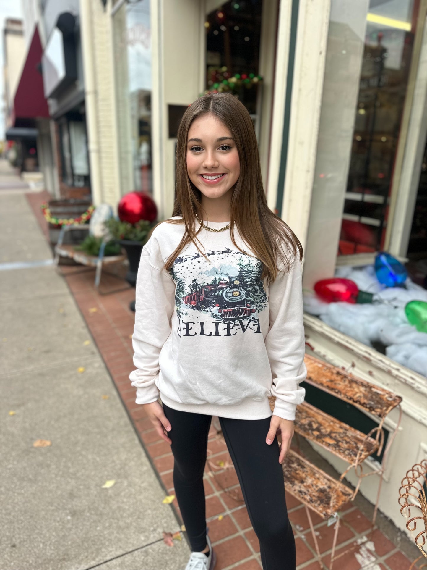 Believe polar  express sweatshirt