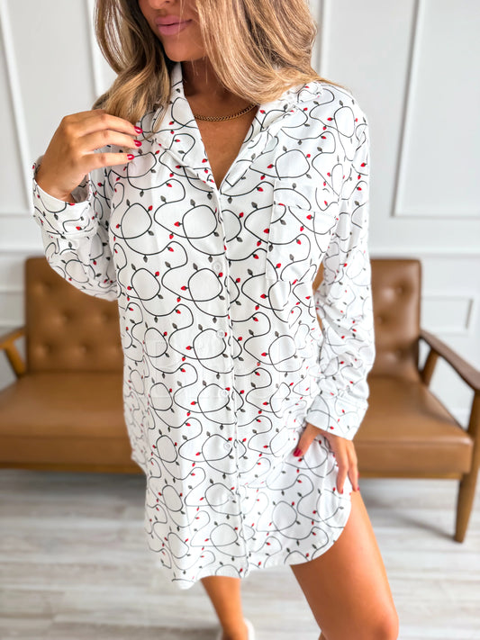 Jingle glow sleep dress