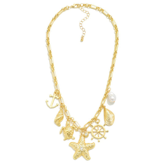 Set sail charm necklace