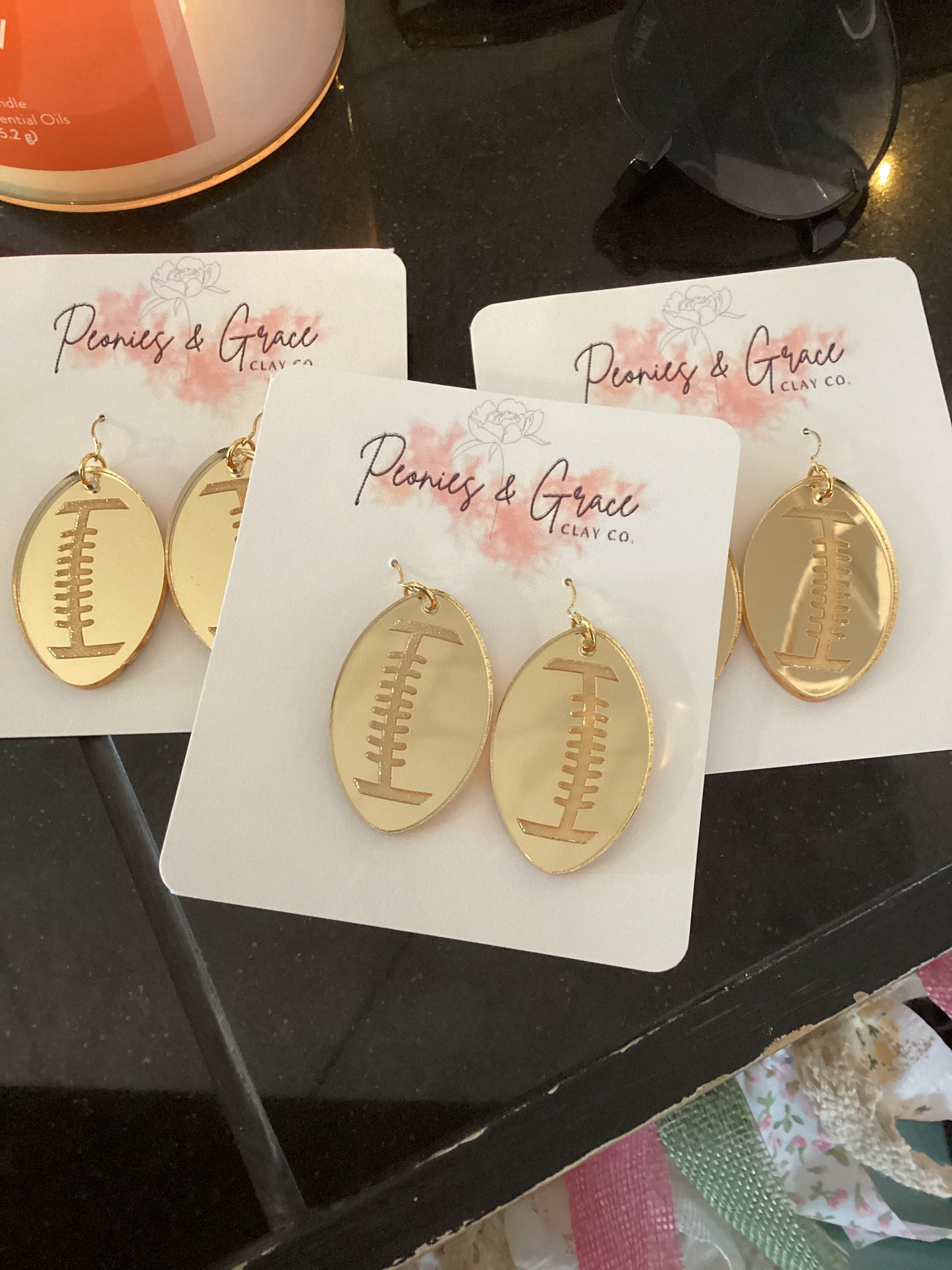 FootBall Earrings