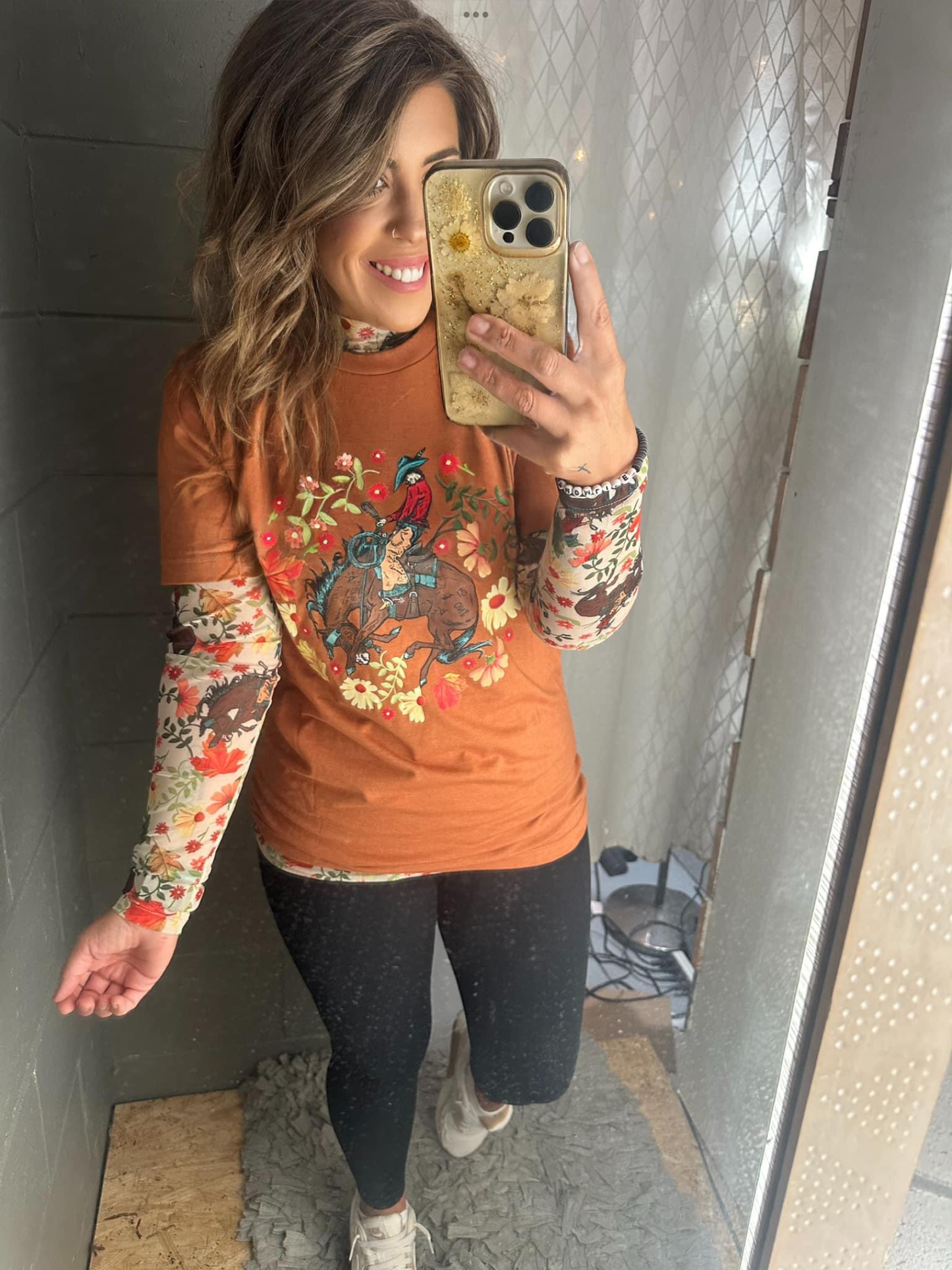 Fall cowboy tee