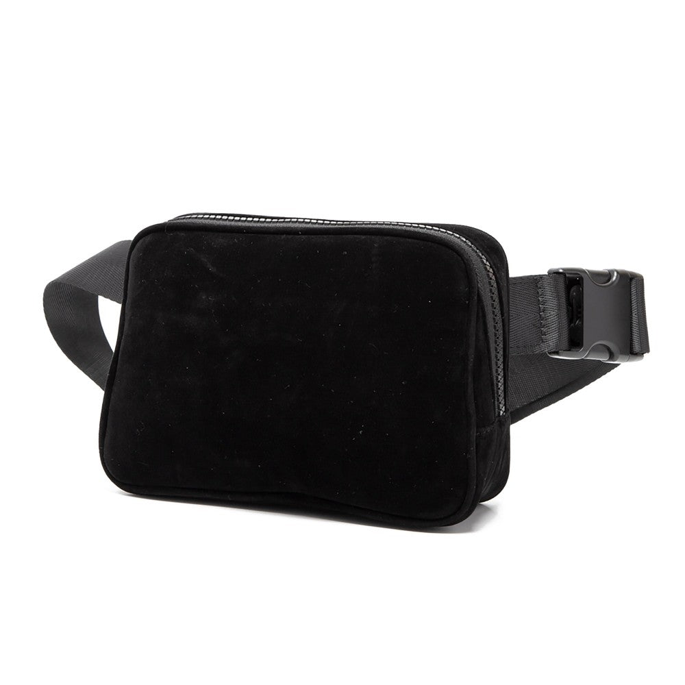 Velvet belt bag