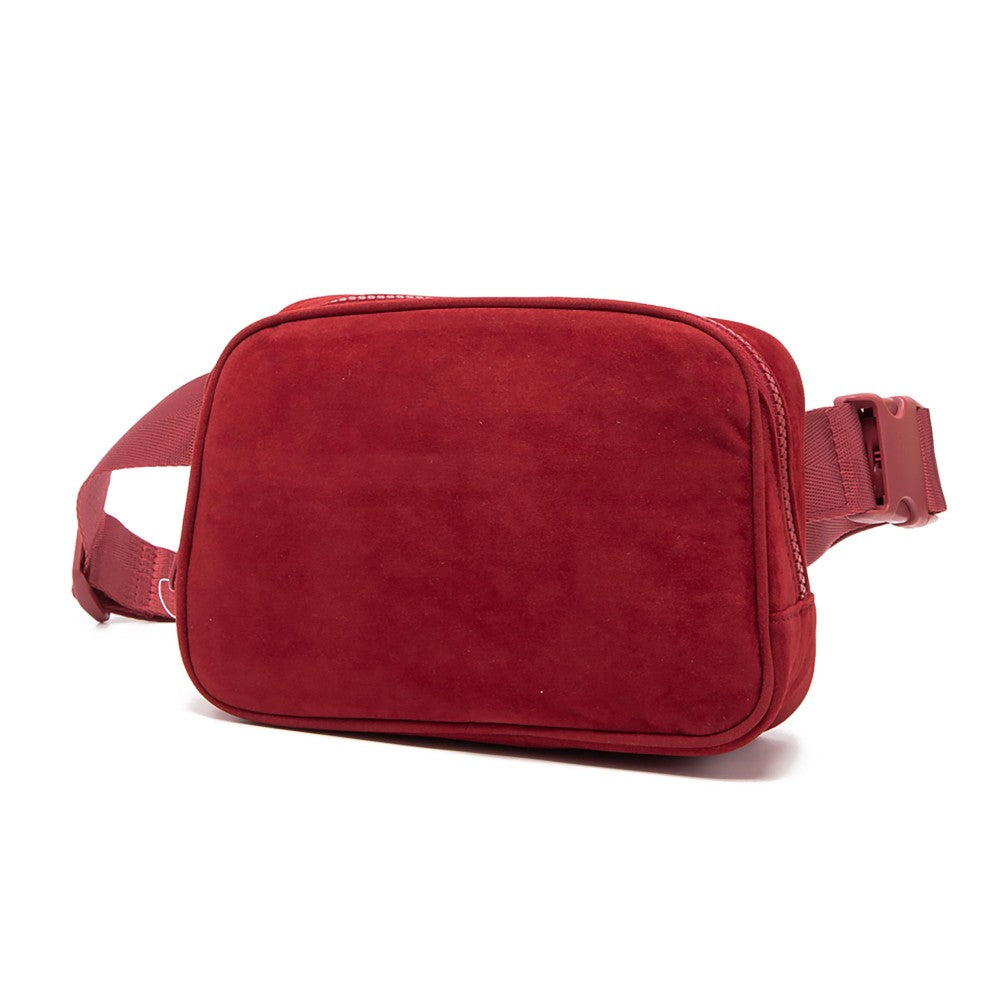 Velvet belt bag