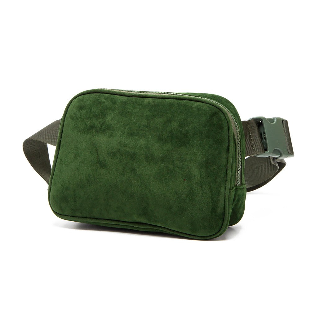 Velvet belt bag