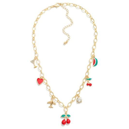 Summer favorites charm necklace