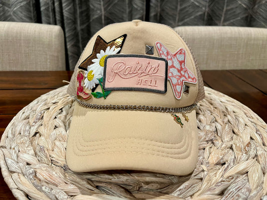 Raisin hell trucker hat