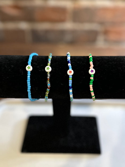 Circle Star Beaded Bracelet